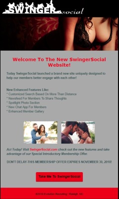 Looking to meet a REAL swinger?Totally different set up on this site makes it work