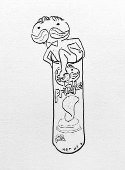 mousathe14: toomuchperfume:  momma-crow:  tommy-siegel:  Doodle request: “Something you hope not to find in a Pringles can.”  Ah SHIT I got another one with whoever-the-hell-this-guy-is inside   Dear gods that’s terrifying  Mr. Pringles Coming Out
