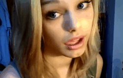 mybimbolove: g1976w:  She looks hungry for something  Dick. She’s hungry for dick. 