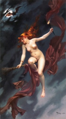 The Witches Sabbath by Luis Ricardo Falero (1880)