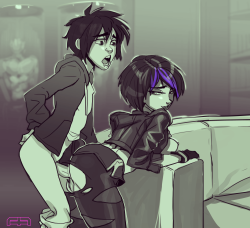 thegreatdyldo:  slim2k6:   Hiro X Go-Go: After-Hours Team Bonding COMMISSIONED ARTWORK done by: Andava: http://andava.tumblr.com/ Concept and idea: me An commission pinup piece of Hiro getting some backdoor action from Ms. Tomago, done by the talented
