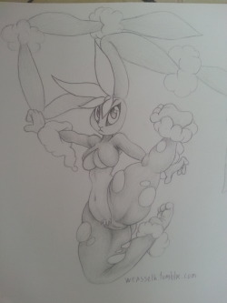 weasselk:  Mega lopunny from pokemon game. Draw while away from my comp.   &lt; |D’‘‘