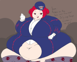 bluecatbutt: Colored The Tour Guide from The Underworld!  She fat. :p Bonus:  