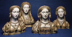 wike-wabbits: Reliquary Bust of a Female Saint ca. 1520–30, possibly BrusselsOak, paint, gilt 