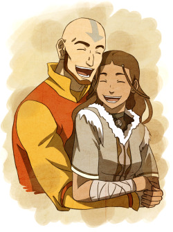 sherbies:  quick kataang because these adorable lil fudgers are gonna be the death of me  (✿◠‿◠) 