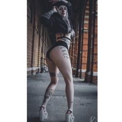toyahbunyan:  That perfect balance between classy and bad. Streetraitz shot by @vizualography #crybrand #chatham #crypticgirls #tattoo #tattoos #tattooedgirls #girl #graffiti #girlswithink #girlswithtattoos #heels #plaits #platforms #ink #inked #inkedgirl