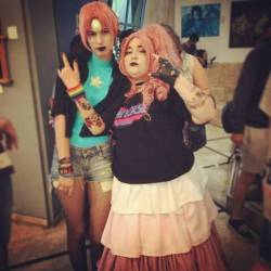 cupcakegirlcosplay:  Punk rock Rose Quartz and Pearl cosplay 🌹💖