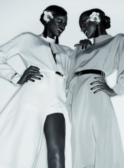 labsinthe:  &ldquo;Double Vision&rdquo; Melodie Monrose &amp; Anais Mali photographed by Sølve Sundsbø for Interview 2010/2011