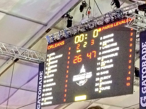 [Basket : Leaders Cup, 1/4 de Finale] : Orléans Loiret Basket 64-89 Paris Levallois 4