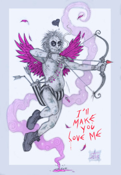 gothiccharmschool:  A terrifying, yet adorable Beetlejuice Valentine’s Day message.  ask-beetlejuice:  *Peeks under bed*”Ah-haaa! Found you!” HAPPY VALENTINES DAY BABES &lt;3 &lt;3 &lt;3   