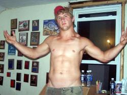 realmenstink:  subcub84:  This dirty piece of trash could violate me any day of the week. I’m gladly accept him in any hole he wanted Follow me! subcub84.tumblr.com  BLONDE REDNECK HOTTIE !!!