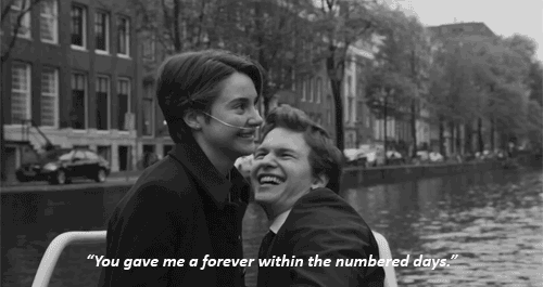 You gave me a forever within the numbered days: The Fault In Our Stars Quotes