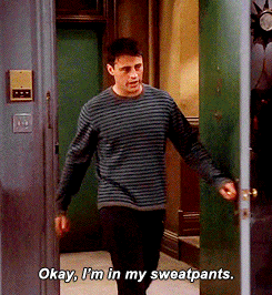 Image result for sweatpants joey gif