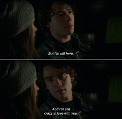 anamorphosis-and-isolate:  ― If I Stay (2014)Adam: But I’m still here. And I’m still crazy in love with you. 