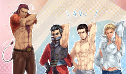 lirillith:  I know Antonio and Auron!  Had to dig a bit for the other two. Art by 神沢零司.