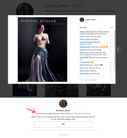 michaelstokes:  Yesterday Instagram removed this photo and sent me this notice.  I have reviewed their “Community Guidelines,” and they seem to be the same as those for Facebook.  Since Mary has had reconstructive surgery on both breasts, full on