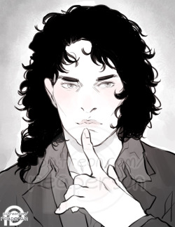 ~Support me on Patreon~I’ve  been filling a bunch of requests for patrons who preordered my book,  This Vacant Body :) This patron requested a longer haired androgynous Sherlock ❤︎