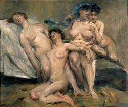 Lovis Corinth (Tapiau, Prussia [now Gvardeysk, Russia], 1858 - Zandvoort, 1925); Group of women, 1904; oil on canvas, 119 x 98 cm; Galerie Neue Meister, Dresden