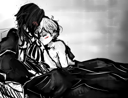 seisational:   anon asked: noijaku and 15? (kiss on the chest/torso)  kisses are impossible I give up bye