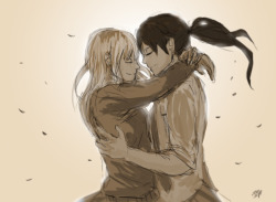 fakynshit:  Quick sketch before bed.. I apologize for the sketchiness. Most recent OTP~~~~ Sun Jing and Qiu Tong from Their story (these characters belong to old xian!) 