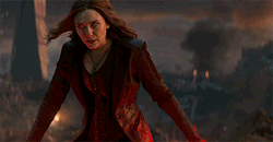 marvelsladies:  # P O W E R Elizabeth Olsen as Wanda Maximoff in Avengers: Endgame (2019) dir. Joe &amp; Anthony Russo 