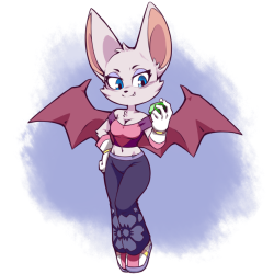 plagueofgripes:Subject: “Drawing furry girls at ¼ and this one angle.” Also a Rouge.