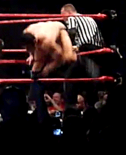 rwfan11:  Cody Rhodes (alongside Ted DiBiase Jr.) getting pantsed by HHH @ a houseshow …talk about a booty drop! 