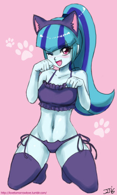 andgnat-italian:  lovetomorrowlove:  So someone linked a piece of art with Sonata wearing this outfit from behind. I wanted to draw a front version.  @ambris   ;9