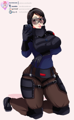 law-zilla: Finished patreon commission of Ying from Rainbow Six Siege for Chesire, watch out for her hacks. All versions up on my Patreon and in Gumroad! Versions included: - Hi-Res - Bikini - E-Sport (Penta Sports) - Nude - Lingerie - Latex (Bunny) -