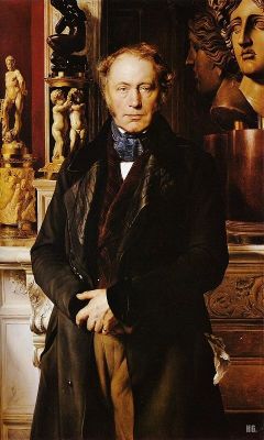 Portrait of Count Alexander James Pourtzales Gogier. 1846. Paul Delaroche. French. 1797-1856. oil on canvas.  