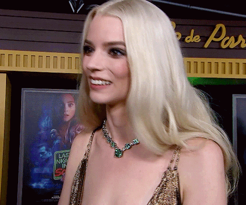 concepts:Anya Taylor-JoyInterview with Access Hollywood | Last Night in Soho premiere, Los Angeles.