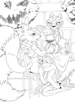 Cafe Renamon inksCommunity Art Project Winner, Cafe Renamon, inks done thanks to Donations from Damo Patreon       Ko-Fi       Tumblr       Inkbunny      Furaffinity Don&rsquo;t forget to check out my public discord for links to all current