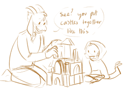 paychiri:  mishacakes:  so uhh @paychiri and i may have accidentally started an Undertale au on twitter where Asriel is a kindergarten teacher and it all kinda spirals from there…. there’s Monster Kiddo, child of Monster Kid and the class clown, Frisk