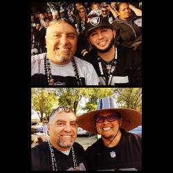 I have dimples.  #raidernation #nephew #friends #family  (at Oakland-Alameda County Coliseum)
