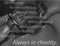 mfmhotwife:  dracarusblack:  http://dracarusblack.tumblr.com/- Femdom- Male Slaves- Chastity- Cuckold  This would be so good for the world if EVERY man was caged and locked! 