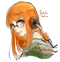 beefbulgogi: an anon requested futaba n i dont usually do requests butt t t i havent rly tried drawing her in a while and p5 hype so why not *_* !!!