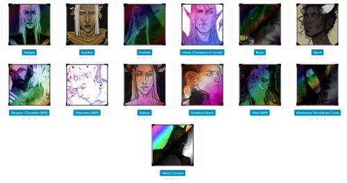 And time for OC #PrideMonth2020🏳️‍🌈  I wanted to introduce my characters via sexualities.These are my freshly updated OC icons to get a quick overview of their Pride flags this month (if they don&rsquo;t have a flag, they&rsquo;re cishet).My