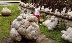 Trovants&ndash;the growing stones of Romania. The stones grow when it rains from the process of concretion.