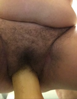squirtingwife:  Halloween and my big hairy pussy takes a pumpkin  Sensational gape