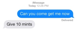 burgrs:  loverofyurpurtyface:  burgrs:  my dad demanding mints in exchange for a ride home  He probably meant 10 minutes….  Wow! You’re probably right… What am I going to do with all of these mints!? 