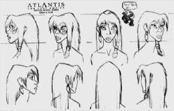 the-disney-elite:   Model sheets for Kida from Disney’s Atlantis: The Lost Empire (2001)