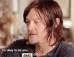 thewalkingdead:  reedusmcbridedaily:    Q: What would s6 Daryl tell s1 Daryl?       Our favorite “dirty, angry redneck with a heart of gold.”   
