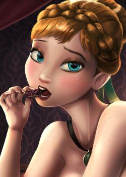shadbase:  Brand new pinup of Anna from Frozen up on Shadbase!  dat anna~ &lt; |D&rsquo;&ldquo;