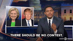 thedailyshow:                    Trevor breaks down the presidential race between Hillary Clinton and Donald Trump.       Go trump