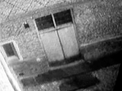 crazyrodeogirl:  cryptidsandoddities:  In late December of 2003, security cameras at Hampton Court Palace, a huge tudor castle near London, captured a startling image. Security guards were unsettled to repeatedly find a fire door open when no one was