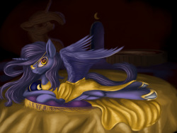 princessluna-the-lonebreaker:  Gold Luna by Crazypon3.  Ooo~!