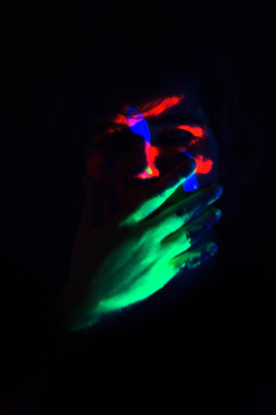 Some of my photography work. I was having fun with paint and a black light. 