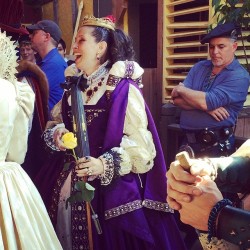 thisjustn:  Yes, this is her majesty the Queen of #renfair. And that is the pirate who wants her booty. #godsavethequeen (at Georgia Renaissance Festival)