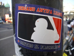 brightonpolitical:  Italian antifa srticker from Bergamo