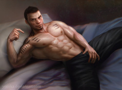 ynorka:      James Vega from Mass Effect 3 :)  Please support the nude version too XD